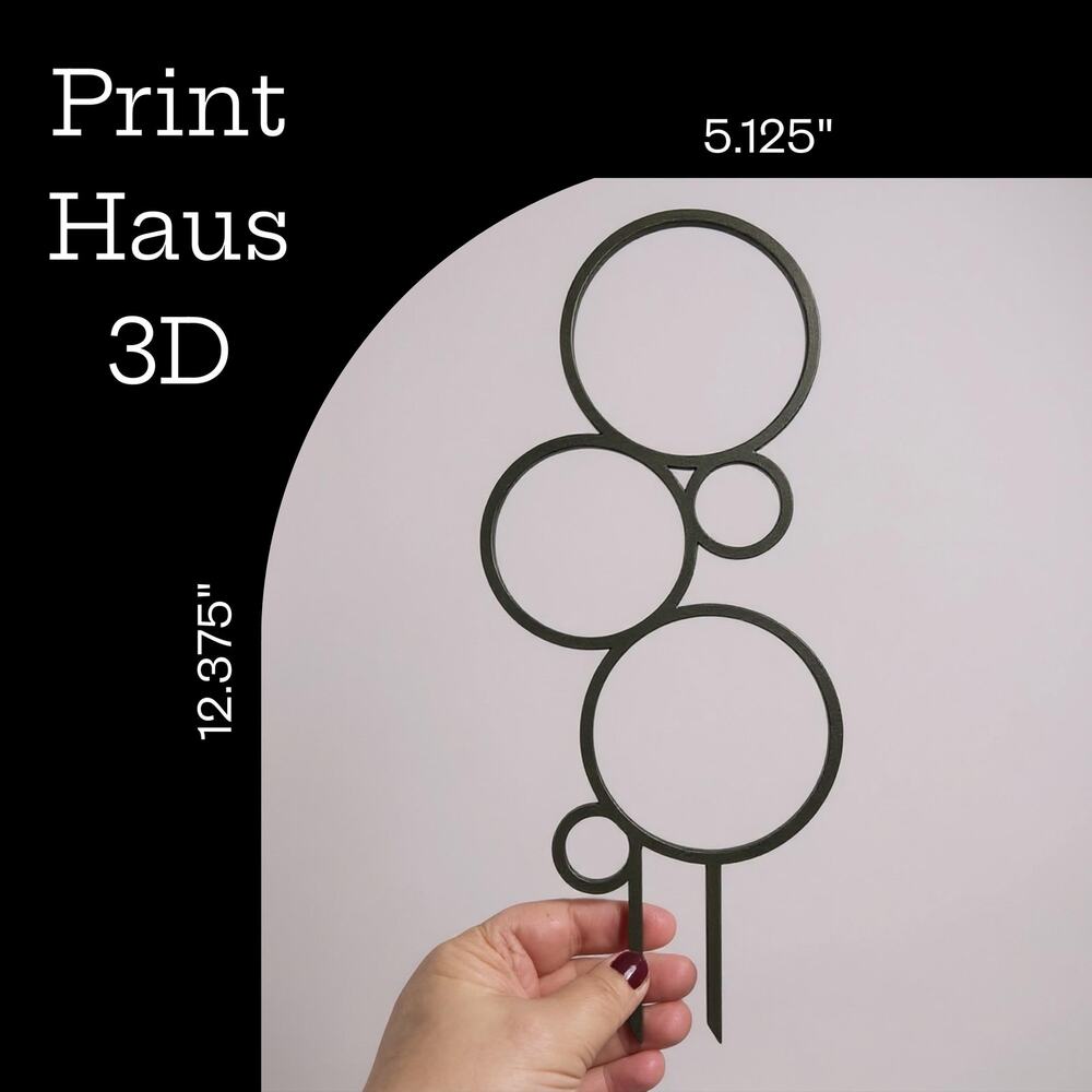 Plant Trellis,Bubble Inspired Plant Support,Geometric Circles,Indoor,11.5" tall - Picture 3 of 11